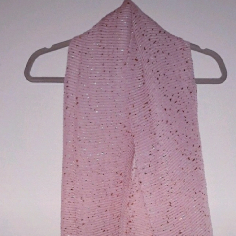 Pink and Rose Gold Scarf